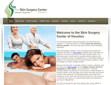 Tablet Screenshot of houstonskinsurgery.com